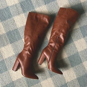 Knee Length Pointed Toe Boots